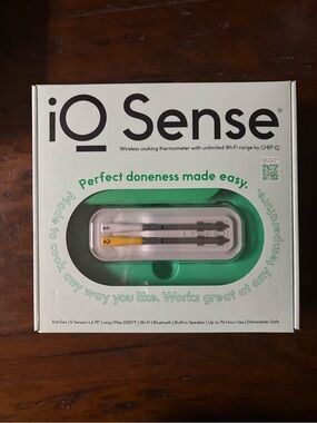 iO Sense Wireless Cooking Thermometer - White & Green